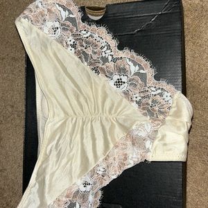 glitter light yellow panty